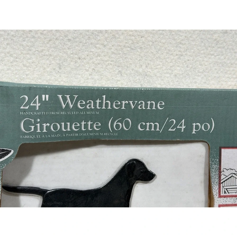 Whitehall Products Labrador Retriever 24 Weathervane Black Aluminum USA Dog